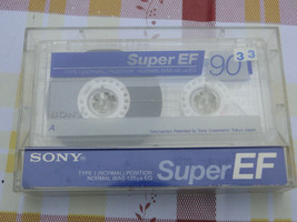Rare Sony Super EF 90 Type I Chrome Audio Cassette  - £8.93 GBP