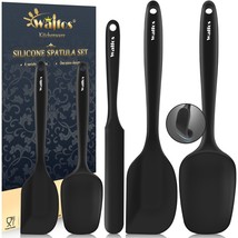 Silicone Spatula Set Of 5 - High Heat Resistant (600°) Kitchen Scraper Spatulas, - £23.72 GBP