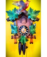 Antique CCMC 1 Day Cuckoo Clock w/Rare Night Silencer - $177.21