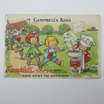 Postcard Campbell&#39;s Soups Advertising Campbell&#39;s Kids Chef Line Antique 1910 - £7.98 GBP
