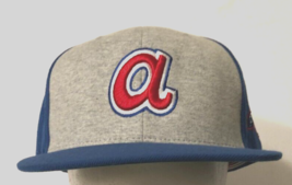 $40 Atlanta Braves Chief Noc-A-Homa MLB Blue Gray Cooperstown Cap One Size - £43.26 GBP