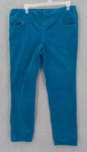 COLDWATER CREEK WOMENS PANTS SZ 18 AQUAMARINE CORDUROY LONG DRESS PANTS ... - $14.99