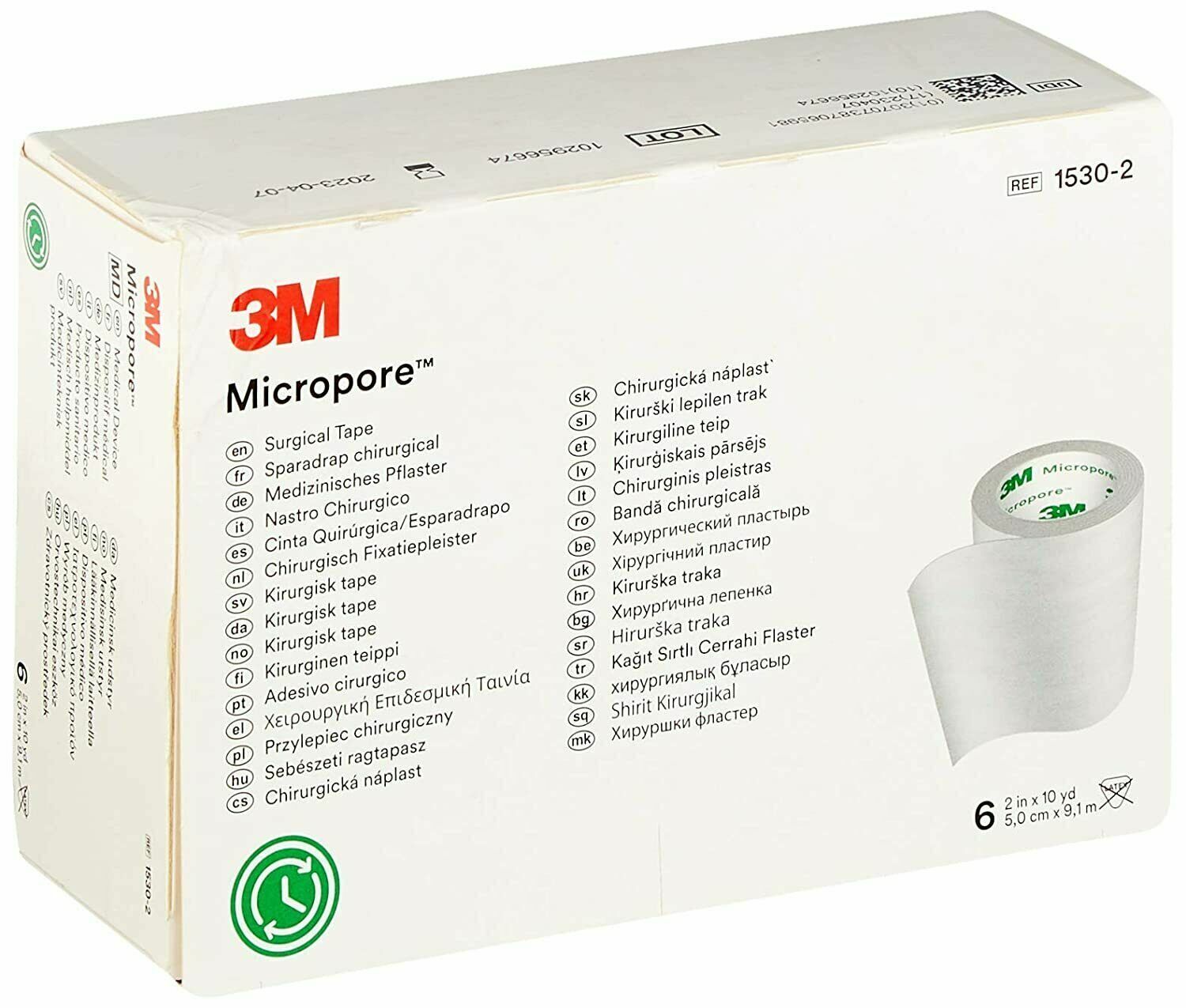 3M Micropore Hypoallergenic Surgical Tape 5cm x 9.1m |Dressings First Aid - $1.33+