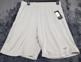 PONY Shorts Mens Size Medium Gray Polyester Elastic Waist Casual Logo Pull On - £12.24 GBP