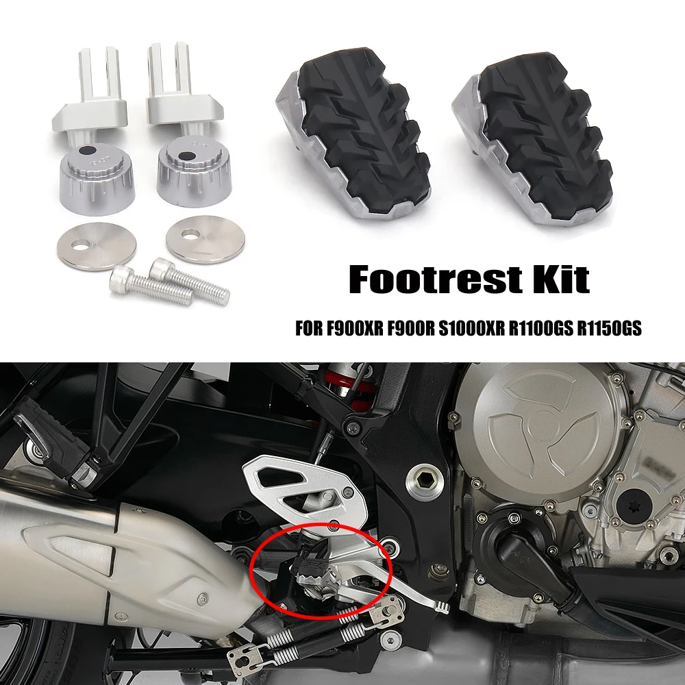 Motorcycle F900XR F900R F 900 R XR 2019-2024 Foot Pegs Pedals Footrest Mount Kit - £79.29 GBP