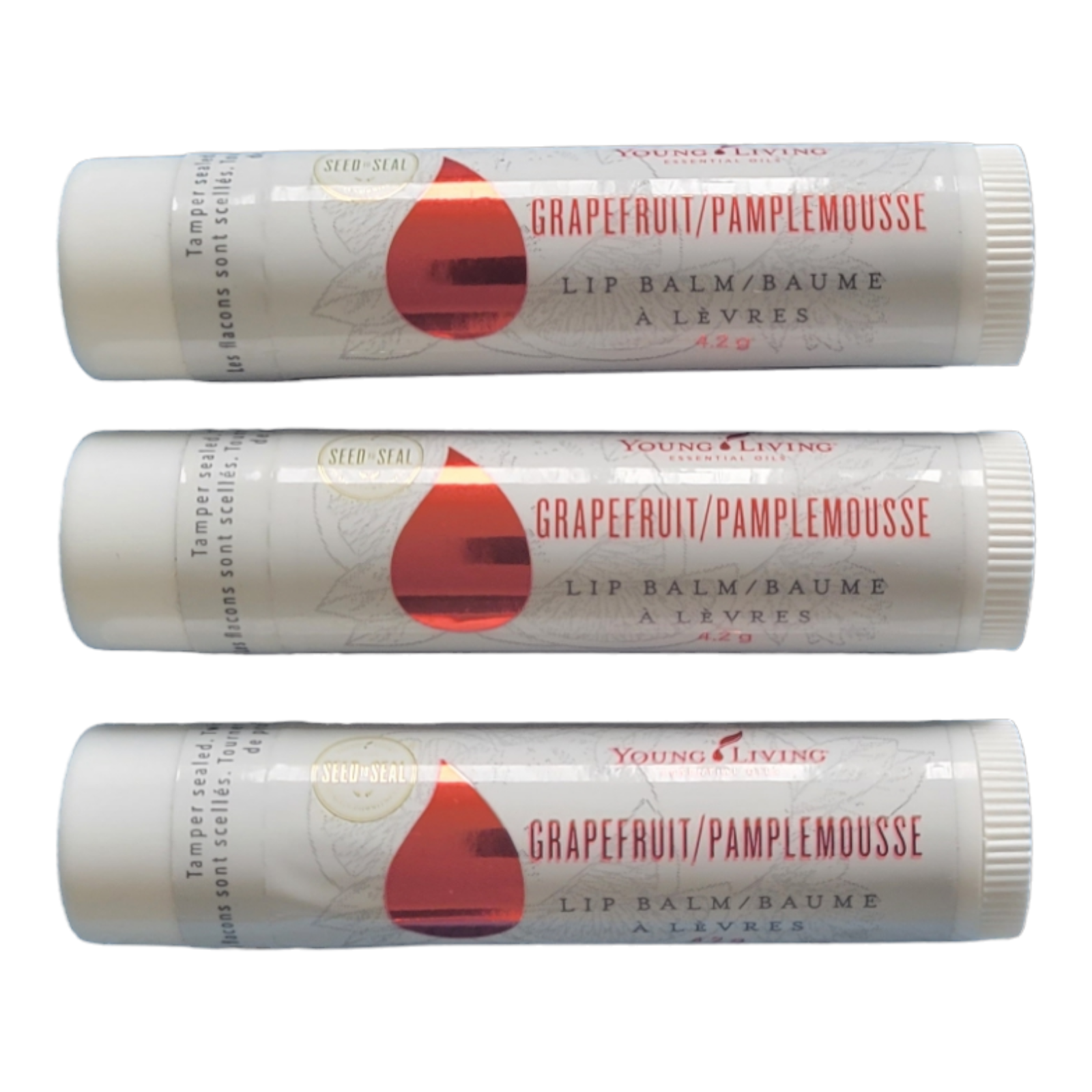 Young Living Grapefruit Lip Balm (3 Packs) - New - Free Shipping - $28.00