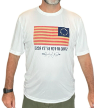 Rush Limbaugh Stand Up For Betsy Ross Shirt Large L Polyester White - £10.83 GBP