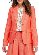 Nwt Nine West Pink Cotton Career Blazer Jacket Size 14 $129 - £50.37 GBP