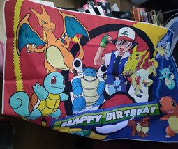 Pokemon Birthday Party Banner 5x3&#39; - £11.23 GBP