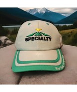 SPECIALTY ADJUSTABLE STRAPBACK HAT/CAP, GREEN/TAN HYBRID SEEDS/FARMING - £6.04 GBP