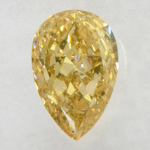 Brown Diamond Pear Shape Natural Fancy Color Loose 0.88 Carat I1 IGI Certificate - £669.63 GBP