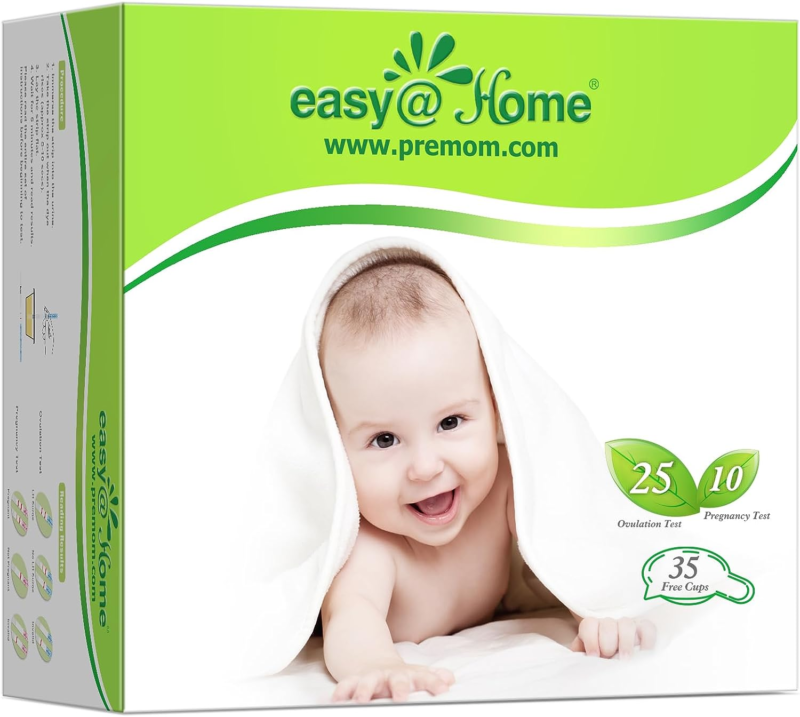 Primary image for Ovulation & Pregnancy Test Strips Kit: Easy@Home 25 Ovulation Tests 10 Pregnancy