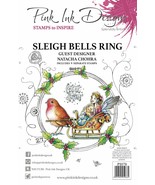 Sleigh Bells Ring Stamp Set Natcha Chohra Bird Let It Snow Poinsettia Ch... - £14.36 GBP