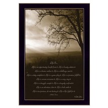 Life is Black Framed Print Wall Art - $1,489.32 MXN