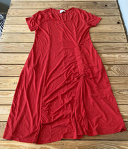 Truth + Style NWOT Women’s Drape Jersey Cap Sleeve Dress Size M Red DF - £13.37 GBP