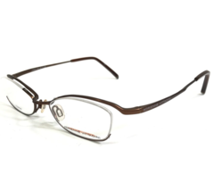 Adrienne Vittadini Eyeglasses Frames AV8004 904 Brown Half Rim 48-17-135 - £33.62 GBP