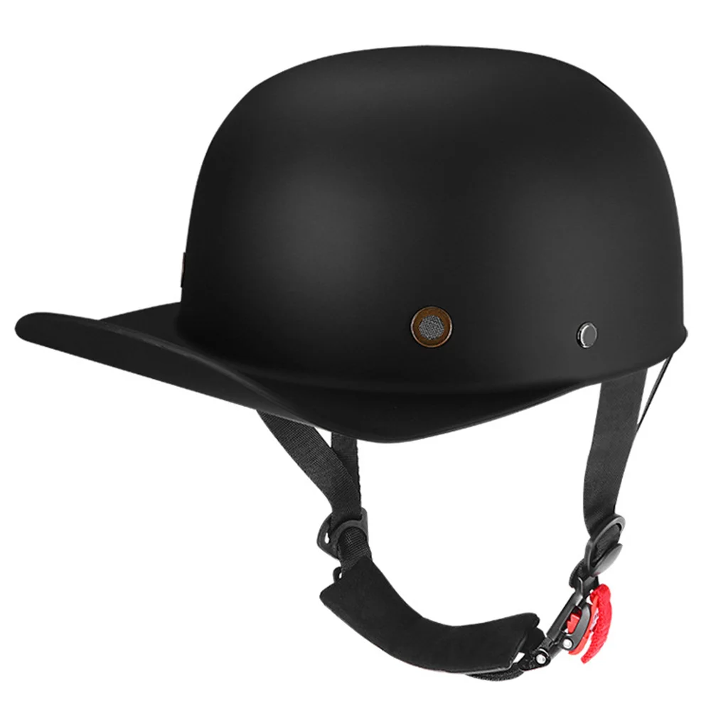 Vintage Motorcycle Open Face Helmet Retro Baseball Cap Half Hat Helmet  Women Me - $355.91