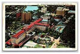 Royal Palm Hotel Aerial VIew Miami Florida FL UNP WB Postcard N21 - £2.29 GBP