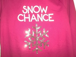 So It Is Size Large L SNOW CHANCE Red Christmas Sweatshirt New Womens Cl... - £38.15 GBP