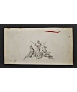 antique CIGAR BOX LABEL pencil ORIGINAL ART SKETCH native american lady ... - £136.51 GBP