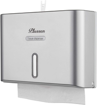 Paper Towel Dispenser Wall Mount, Adhesive No Drilling Multifold Trifold... - $37.11