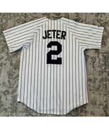 New York Yankees MLB Derek Jeter Baseball Pinstripe Jersey Size Medium M... - £38.94 GBP