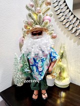 Christmas Beach Santa Claus Doll Figurine Figure Tabletop Decor 18&quot; - £51.74 GBP