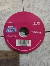 Valentine Crafts 3/8&quot; x 6 Yards Ribbon - $1.16
