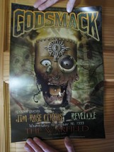 Godsmack Poster The Warfield Nov 10 1999 Jim Rose Circus Reveille - £70.78 GBP