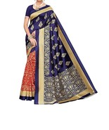 Women&#39;s Banarasi Art Silk Saree With Blouse Piece a299 - $34.95 CAD