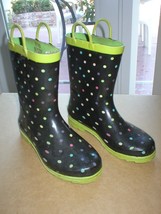 Western Chief Kids Polka Dot Rain Boots Size 4 - £7.10 GBP