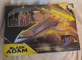 DC Comics, Hawk Cruiser Patrol Includes Black Adam and Hawkman 4&quot; Action... - £20.88 GBP