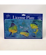Guy Harvey License Plate Mahi Mahi &amp; Flying Fish Metal New - $15.83
