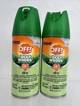 (2) OFF! Deep Woods Dry Spray Insect Repellent Aerosol Mosquito Tick Travel 2.5o - £5.99 GBP