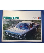 1970 American Motors AMC Rebel Vintage Brochure Catalog ENGLISH &amp; SPANISH - £22.16 GBP