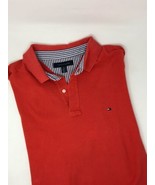 XL TOMMY HILFIGER Mens Polo Short Sleeve Orange Golf Shirt 100% Cotton - £11.60 GBP