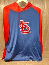 St. Louis Cardinals Hooded Red/Blue Pullover:  Adult  XL - $15.82