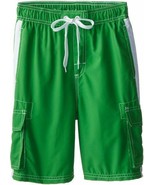KANU SURF MEN&#39;S BARRACUDA GREEN SWIM TRUNKS/SHORTS  ASSORTED SIZES NEW 7064 - $21.93 CAD