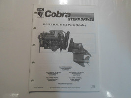 1990 Omc King Cobra Poppa Drives 5.0/5.0 H. O. &amp; 5.8 Parti Catalogo Manuale - £15.94 GBP