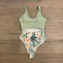Shein One-Piece Swimsuit ~ Green ~ Sz M ~ Removable Pads  - £18.28 GBP