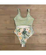 Shein One-Piece Swimsuit ~ Green ~ Sz M ~ Removable Pads  - £18.74 GBP
