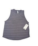 NWT Athleta Women’s Cloudlight Striped Muscle Tank Medium Navy NEW With ... - $24.37 CAD