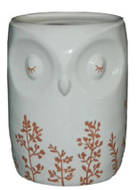 BATH &amp; BODY WORKS WHITE OWL PEDESTAL 3 WICK CANDLE HOLDER  NEW Ceramic - £23.59 GBP