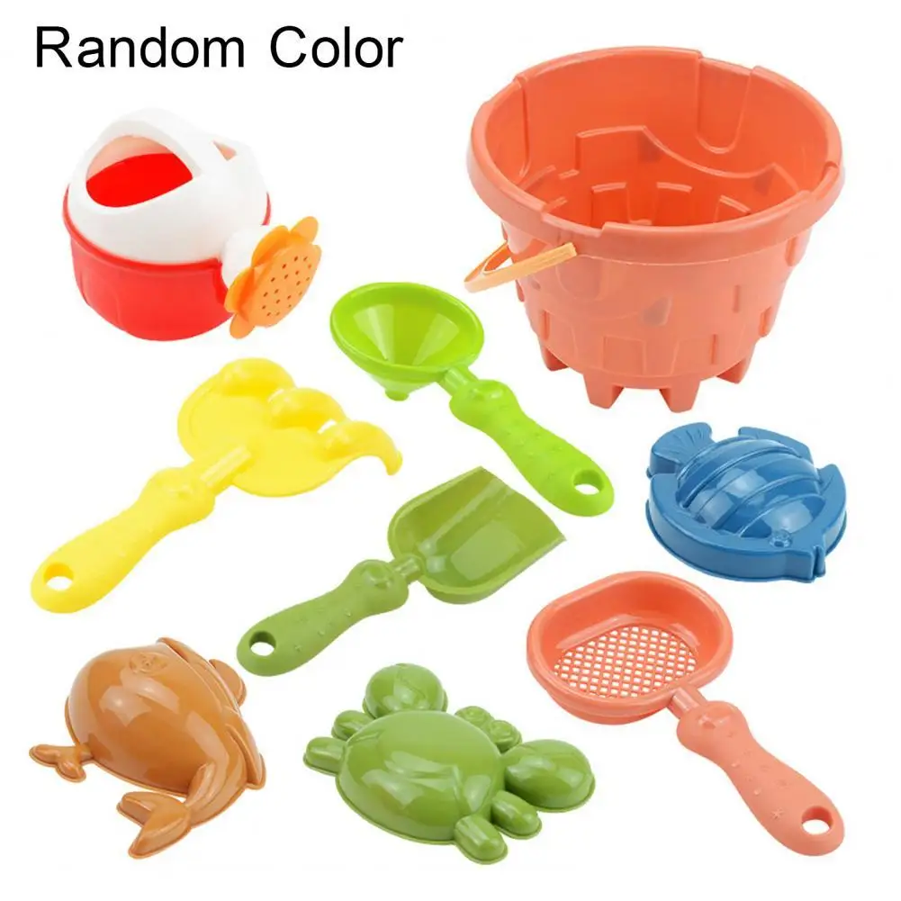Children Beach Toys 9Pcs Kit Baby Summer Digging Sand Tool with Shovel Water - £8.12 GBP