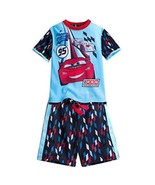 New Disney Store Cars Lightning McQueen 2 Piece Short Sleeve Pajama Set ... - $15.99