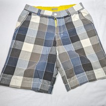 Men&#39;s Shorts Nitrogen Flat Front Shorts for Men Plaid 36 - £7.57 GBP