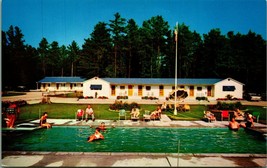 Poolside Arend&#39;s Motel North Conway New Hampshire NH UNP Chrome Postcard D13 - £5.38 GBP