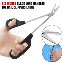 Long Handled Toe Nail Clippers Angled Scissors Cutters Chiropody Thick L... - $5.99