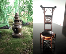1:6 Chinese Washbasin Only for 1/6 Scale Dollhouse / Art / Decoration - $175.68 MXN+