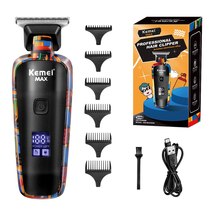 Kemei-5090 Digital Display Professional Barber Hair Trimmer For Men  - £22.44 GBP